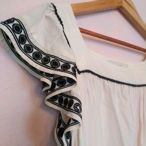 Loft Square neck Peasant Blouse